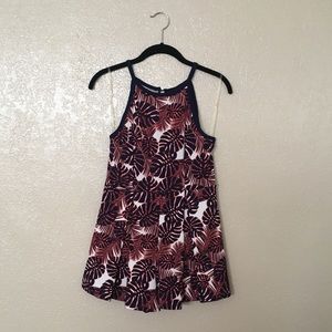 Leaf patterned romper Size S